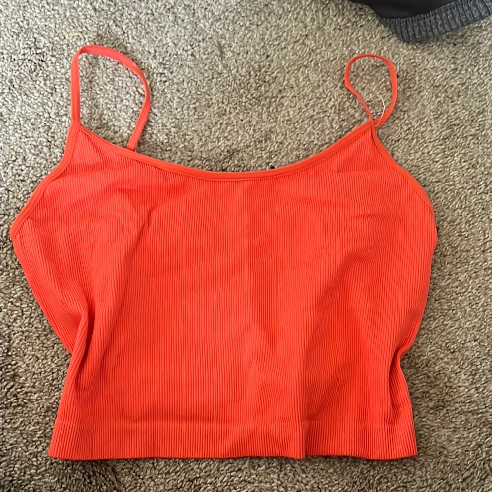 Wild Fable Orange Sleeveless Crop Camisole